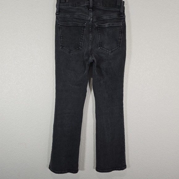 Madewell Cali Demi Boot Jeans Women's 25‎ Black Stretch Denim Bootcut High Rise - Picture 4 of 9